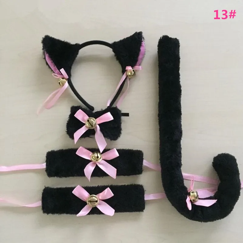 Women Lady Cat Girls Plush Ear Bell Headband Bow Tail Housekeeper Waitress Maid Dressing Set Cosplay Costume Halloween
Women Lady Cat Girls Plush Ear Bell Headband Bow Tail Housekeeper Waitress Maid Dressing Set Cosplay Costume Halloween