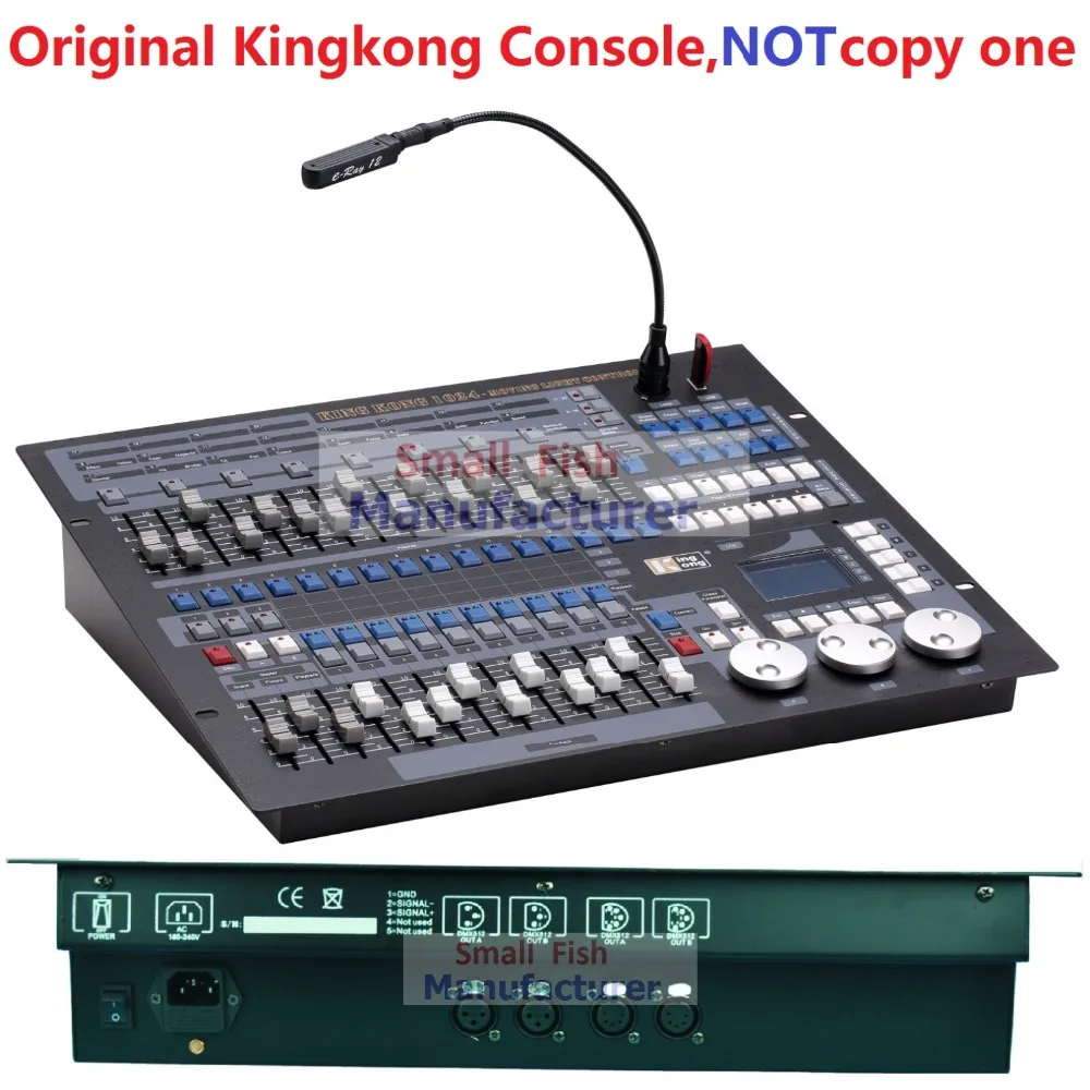 Original Kingkong Brand Professional DMX Console Stage Light Equipment Kingkong 1024 Console DMX512 Computer Lighting Controller
Original Kingkong Brand Professional DMX Console Stage Light Equipment Kingkong 1024 Console DMX512 Computer Lighting Controller
