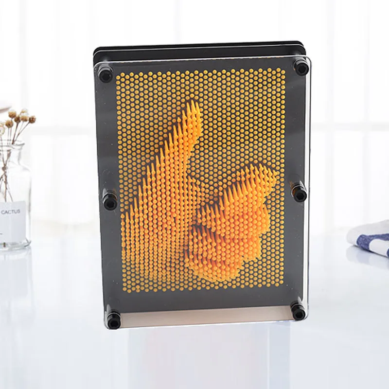New 3D Clone Shape Pin Art Toy Sculpture Creative Changeable Pinscreen Needle Mold for Children Adult
New 3D Clone Shape Pin Art Toy Sculpture Creative Changeable Pinscreen Needle Mold for Children Adult