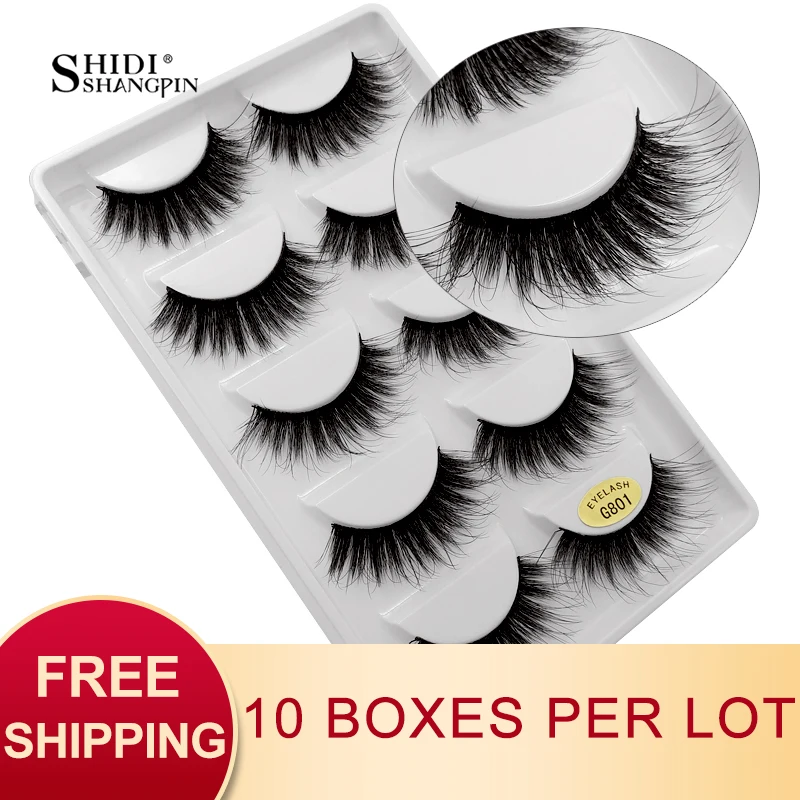 SHIDISHANGPIN 50 pairs natural long false eyelashes fluffy 3d mink lashes make up 100% cruelty free fake eyelash faux cils G801
SHIDISHANGPIN 50 pairs natural long false eyelashes fluffy 3d mink lashes make up 100% cruelty free fake eyelash faux cils G801