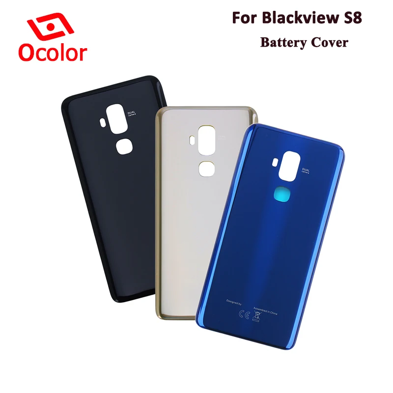 Ocolor для Blackview S8 крышка аккумулятора 5 7 дюйма батарея защитный задний чехол Замена