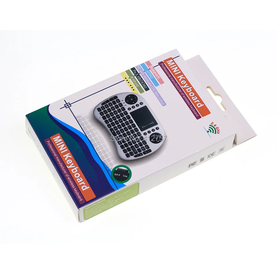 VIBOTON i8 English Russian Keyboard 2.4G Mini Wireless Keyboard Air Mouse with Touchpad for Android TV Box, Mini PC, Laptops
VIBOTON i8 English Russian Keyboard 2.4G Mini Wireless Keyboard Air Mouse with Touchpad for Android TV Box, Mini PC, Laptops