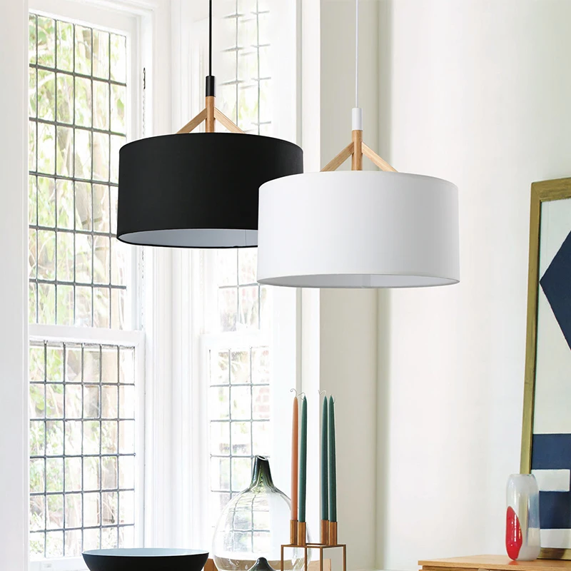 Modern minimalist restaurant fabric lampshade shade E27 LED bulb pendant lamp nordic creative round home deco wood pendant light
Modern minimalist restaurant fabric lampshade shade E27 LED bulb pendant lamp nordic creative round home deco wood pendant light