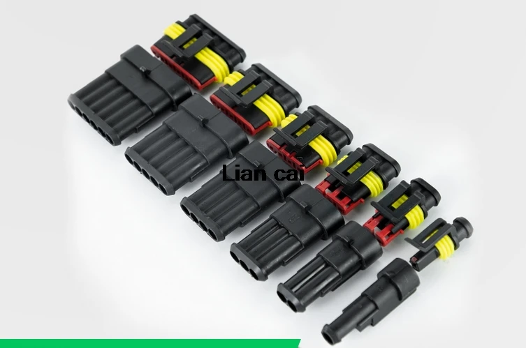 Комплект из 5 комплектов 1P 2P 3P 4P 5P 6P AMP 1 штекер и гнездо автомобильные