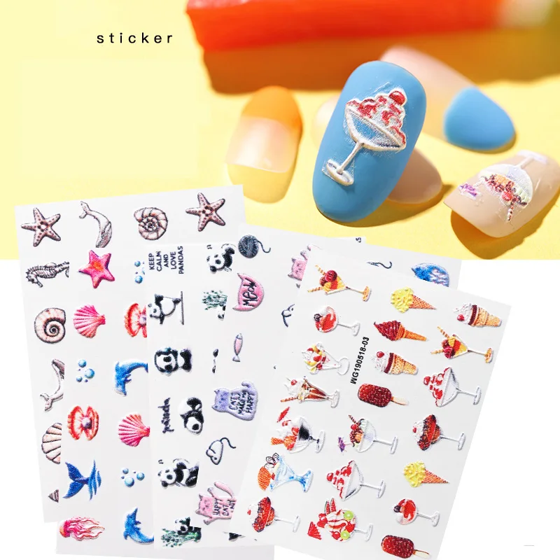 3D Acrylic Engraved flower Nail Sticker cactus flower shell panda shape Water Decals Empaistic Nail Water Slide Decals Z0128
3D Acrylic Engraved flower Nail Sticker cactus flower shell panda shape Water Decals Empaistic Nail Water Slide Decals Z0128