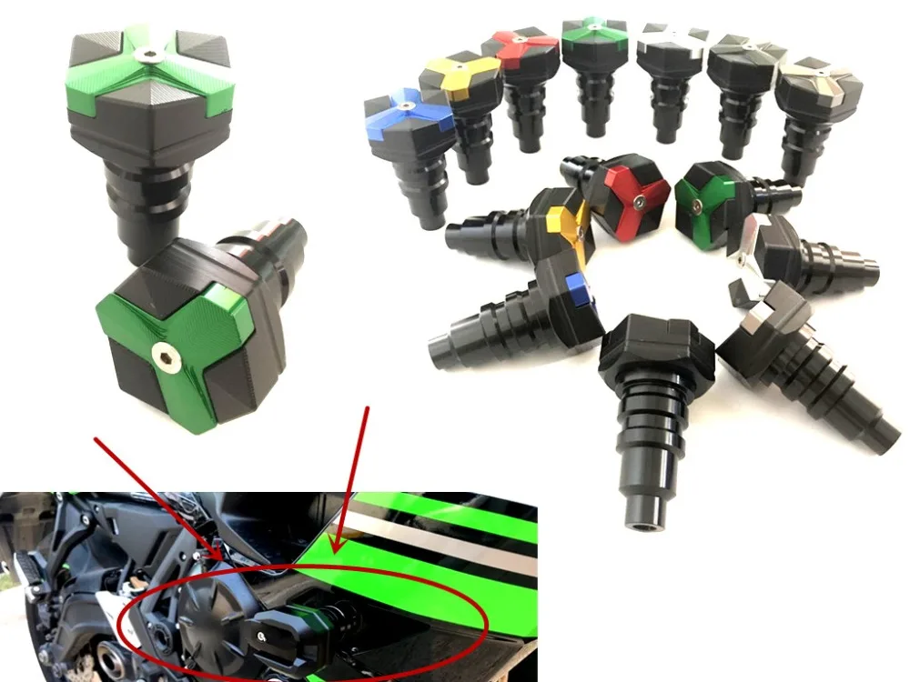 Motorcycle Frame Sliders Screw Crash Pad Cover Falling Protector Guard for kawasaki VULCAN 1700 VAQUERO ABS Versys 1000 650 H2R
Motorcycle Frame Sliders Screw Crash Pad Cover Falling Protector Guard for kawasaki VULCAN 1700 VAQUERO ABS Versys 1000 650 H2R
