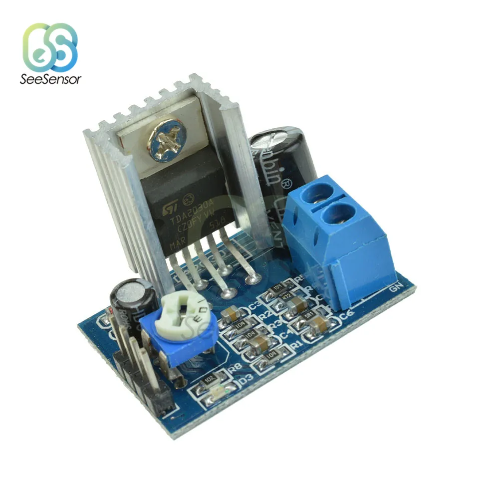 TDA2030 Amplifier Board Power Supply Audio Module TDA2030A 6-12V 18W Single Amplification
TDA2030 Amplifier Board Power Supply Audio Module TDA2030A 6-12V 18W Single Amplification