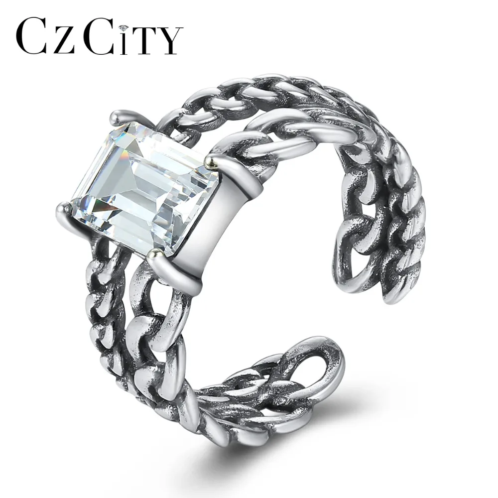 CZCITY прямоугольник Форма 925 пробы Серебряные кольца для Для женщин широкое кольцо с кубическим цирконием, кольцо на палец Винтаж Юбилей пода...
CZCITY прямоугольник Форма 925 пробы Серебряные кольца для Для женщин широкое кольцо с кубическим цирконием, кольцо на палец Винтаж Юбилей пода...
