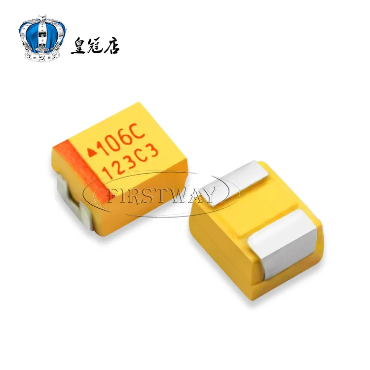 20PCS/LOT SMD tantalum capacitors 106C 10UF 16V B type 3528 1210 Polarized capacitors
20PCS/LOT SMD tantalum capacitors 106C 10UF 16V B type 3528 1210 Polarized capacitors