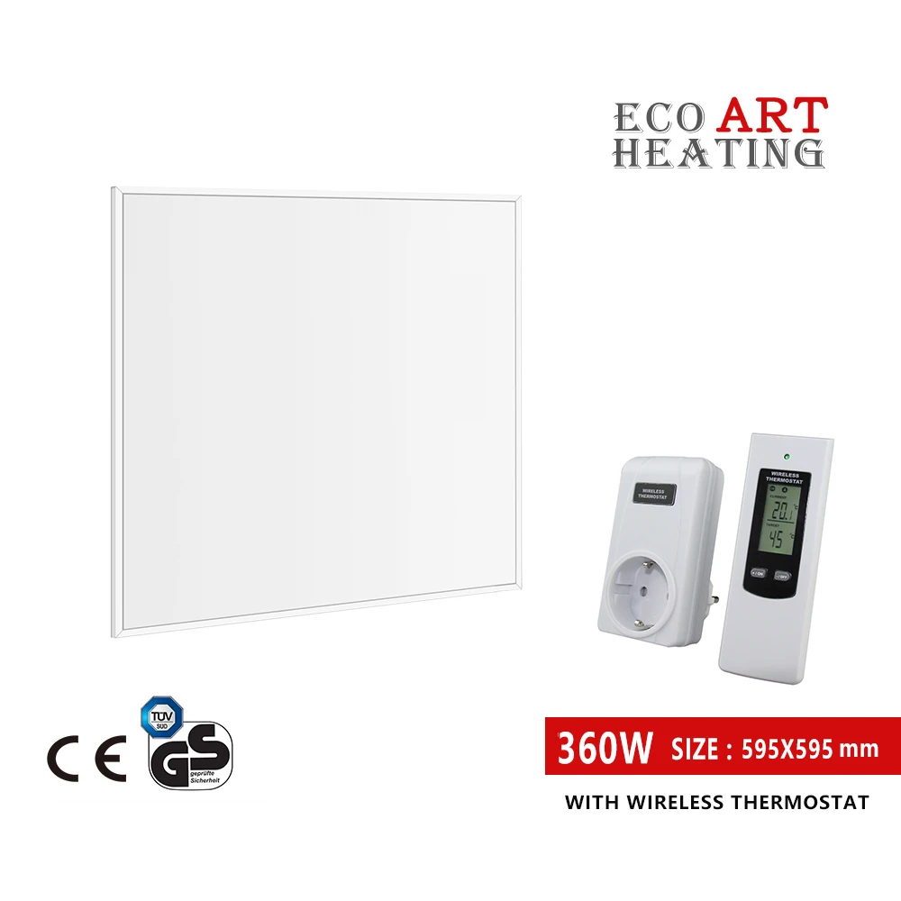 360W Infrared Heater with Wireless Thermostat Home Heating System Wall Ceiling Mount Heater
360W Infrared Heater with Wireless Thermostat Home Heating System Wall Ceiling Mount Heater