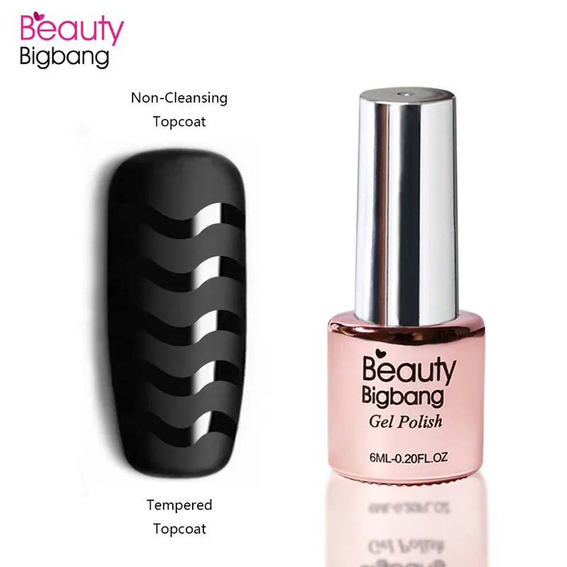 Верхнее покрытие для дизайна ногтей BeautyBigBang 6 мл долговечное блестящее