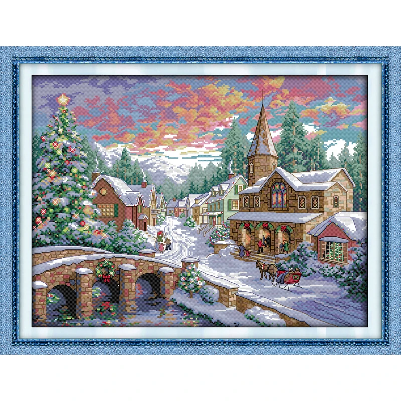 Everlasting Love Christmas Snowscape(2) Ecological Cotton Chinese Cross Stitch 11 14CT Stamped Printed New Store Sales Promotion
Everlasting Love Christmas Snowscape(2) Ecological Cotton Chinese Cross Stitch 11 14CT Stamped Printed New Store Sales Promotion