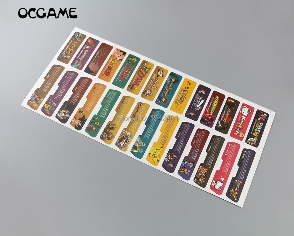 OCGAME 280 шт./лот дизайн заказчика для Gameboy наклейка с этикеткой консоли GBA задняя