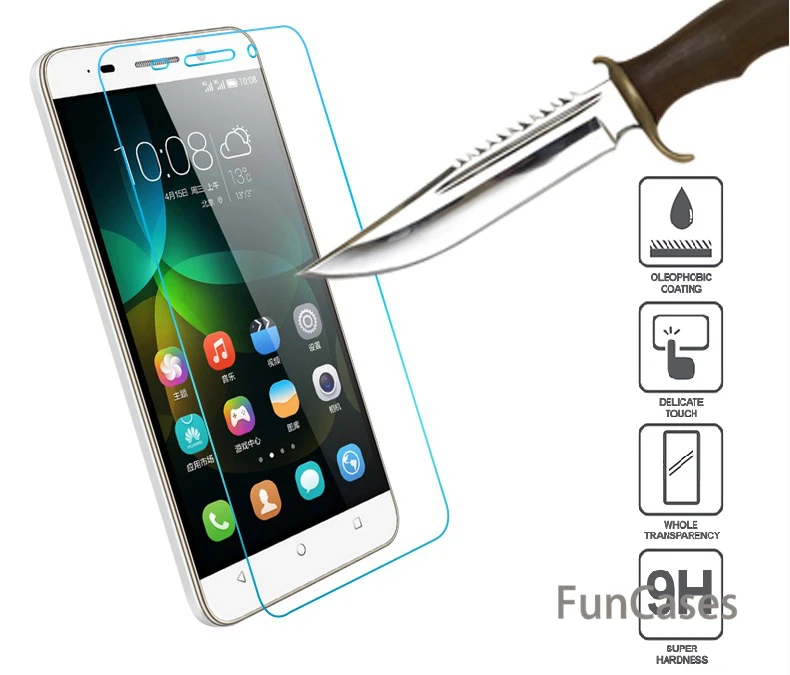 С уровнем твердости 9 H закаленное Стекло для Huawei Honor 4C 4X 5C 5X6X2016 6 7 8 Пчела Y5C Y6 Ascend G6 G7