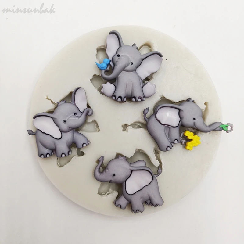 minsunbak Cute Baby Elephant Silicone Mold DIY Cake Decoration Chocolate Fondant Baking Tool
minsunbak Cute Baby Elephant Silicone Mold DIY Cake Decoration Chocolate Fondant Baking Tool