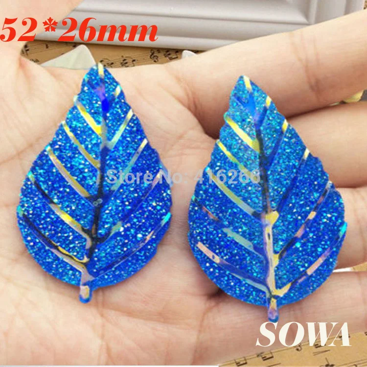 Free shipping New DIY 5pcs/lot 52*26mm Light blue AB Big Leaf Resin Flatback Scrapbooking for phone/wedding/craft
Free shipping New DIY 5pcs/lot 52*26mm Light blue AB Big Leaf Resin Flatback Scrapbooking for phone/wedding/craft