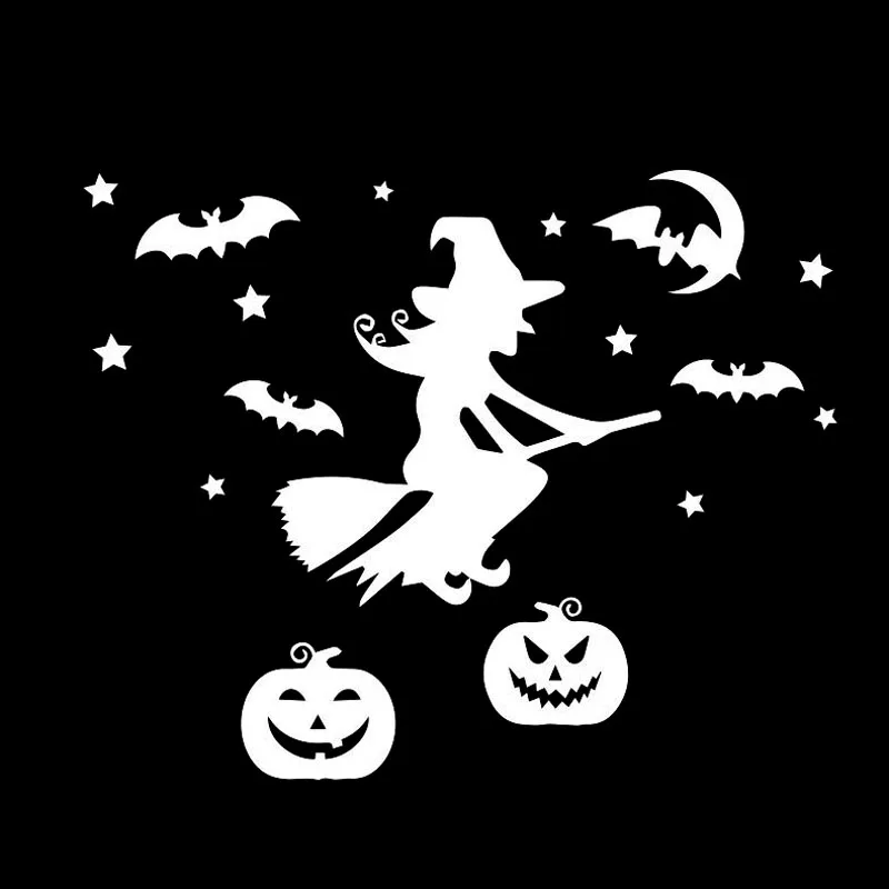 27cm*21.6cm Halloween Girl Witch Broom Bat Fashion Vinyl Decal Car Sticker Black/Silver Car-styling S6-4000
27cm*21.6cm Halloween Girl Witch Broom Bat Fashion Vinyl Decal Car Sticker Black/Silver Car-styling S6-4000