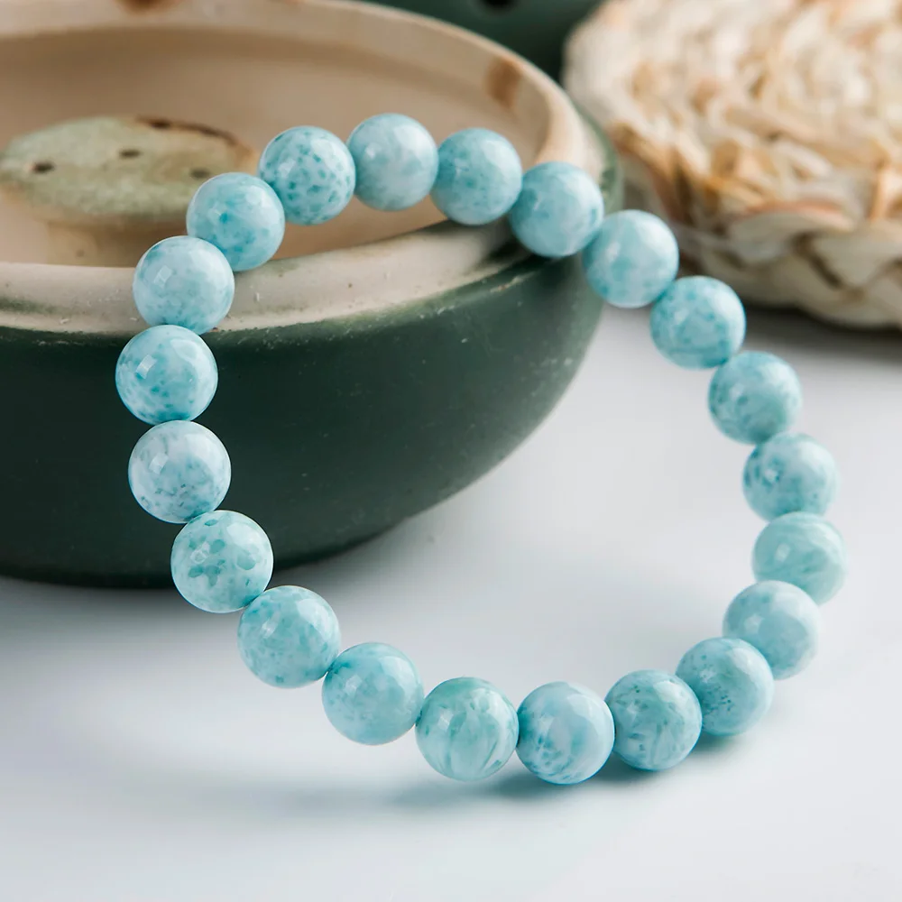 8mm Top Natural Blue Larimar Bracelet Jewelry For Women Men Love Gift Crystal Beads Dominica Gemstone Water Pattern Stone AAAAA
8mm Top Natural Blue Larimar Bracelet Jewelry For Women Men Love Gift Crystal Beads Dominica Gemstone Water Pattern Stone AAAAA
