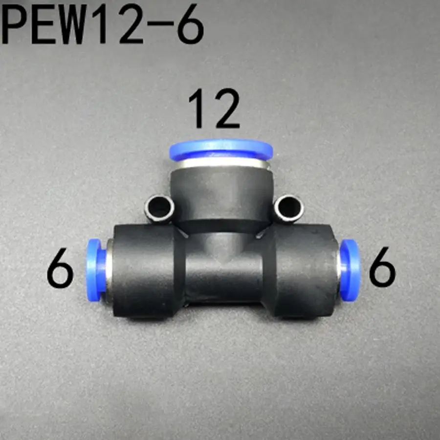 6-12-6mm Tee 3 Way Platic Push In to Connect One Touch Fitting Pneumatic Air Adapter
6-12-6mm Tee 3 Way Platic Push In to Connect One Touch Fitting Pneumatic Air Adapter