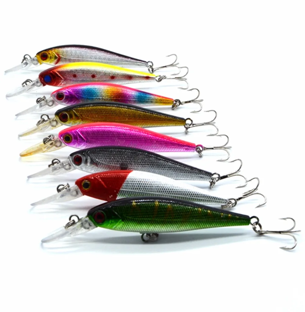 8 colors 10cm/3.94in 9.6g/0.34oz Fishing Lure Minnow Hard Bait with 2 Fishing Hooks Fishing Tackle Lure 3D Eyes
8 colors 10cm/3.94in 9.6g/0.34oz Fishing Lure Minnow Hard Bait with 2 Fishing Hooks Fishing Tackle Lure 3D Eyes