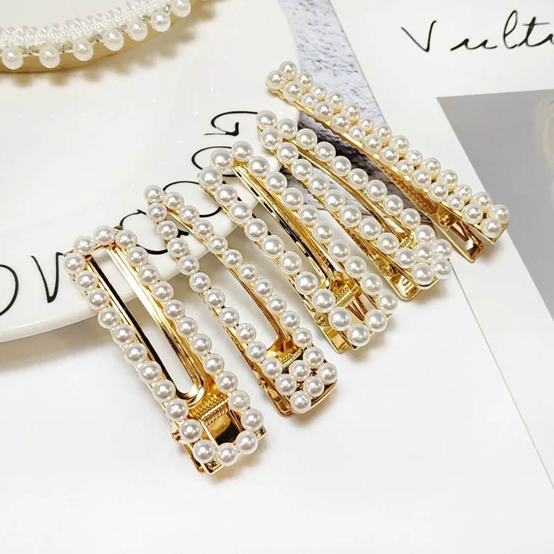 Ins Hot Women Pearl Hair Clip Metal Pearl Clip Alloy BB Hairgrip Sweet Hairpins Rhinestones Barrettes Korean Hair Accessories
Ins Hot Women Pearl Hair Clip Metal Pearl Clip Alloy BB Hairgrip Sweet Hairpins Rhinestones Barrettes Korean Hair Accessories