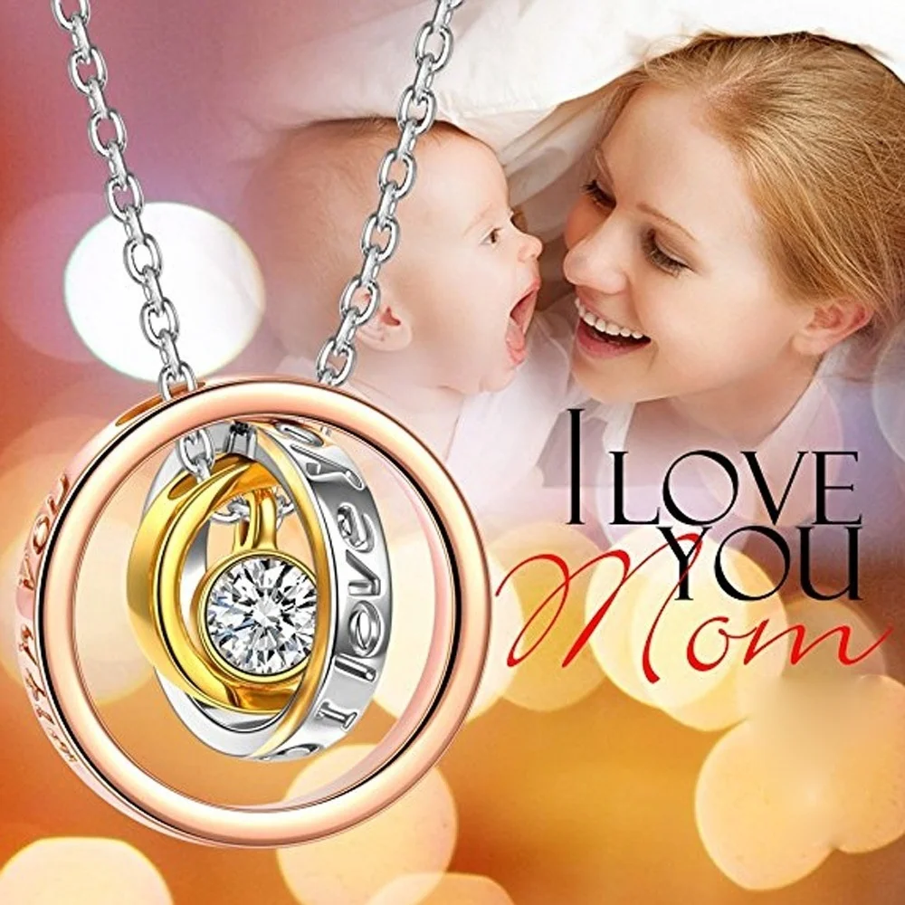 Hot Sale Mother's Day Necklace New Circle Alloy Rhinestone Item I Love You Mom Necklace
Hot Sale Mother's Day Necklace New Circle Alloy Rhinestone Item I Love You Mom Necklace