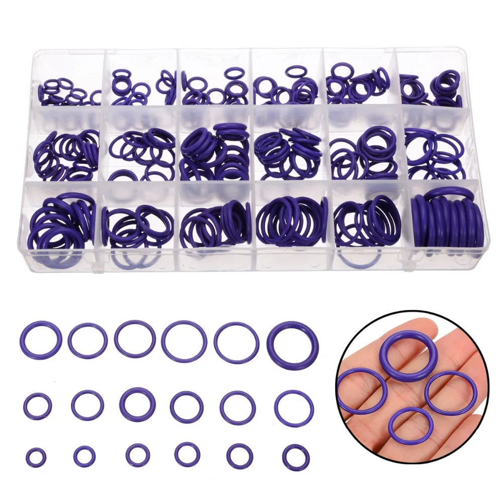 270pcs/set Rubber O-Ring Air Conditioning Seals Washers Gasket Assortment Kit For Home Tool
270pcs/set Rubber O-Ring Air Conditioning Seals Washers Gasket Assortment Kit For Home Tool