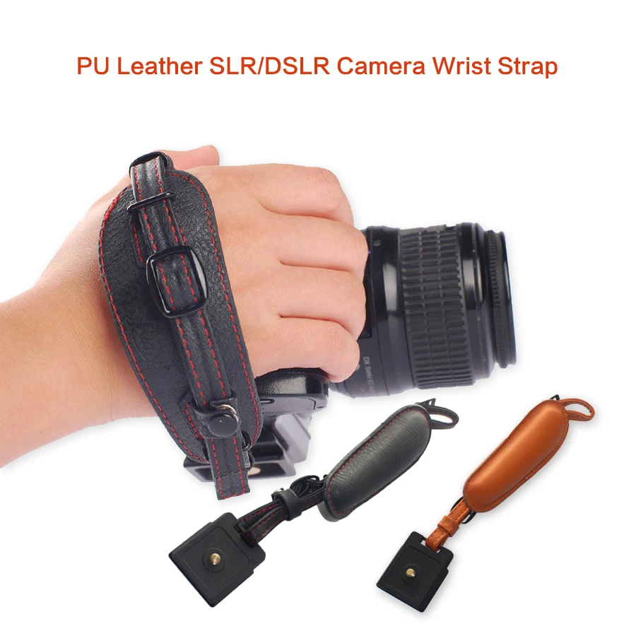 High Quality PU Leather Camera Hand Band Wrist Strap Belt with Metal Quick Release Plate for Canon Nikon Pentax SLR DSLR Cameras
High Quality PU Leather Camera Hand Band Wrist Strap Belt with Metal Quick Release Plate for Canon Nikon Pentax SLR DSLR Cameras