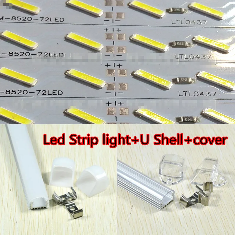 LED Hard Rigid Bar light DC12V 36 SMD 8520 Chip Aluminum Led Strip light+U Shell+cover 50cm*6pcs free ship
LED Hard Rigid Bar light DC12V 36 SMD 8520 Chip Aluminum Led Strip light+U Shell+cover 50cm*6pcs free ship