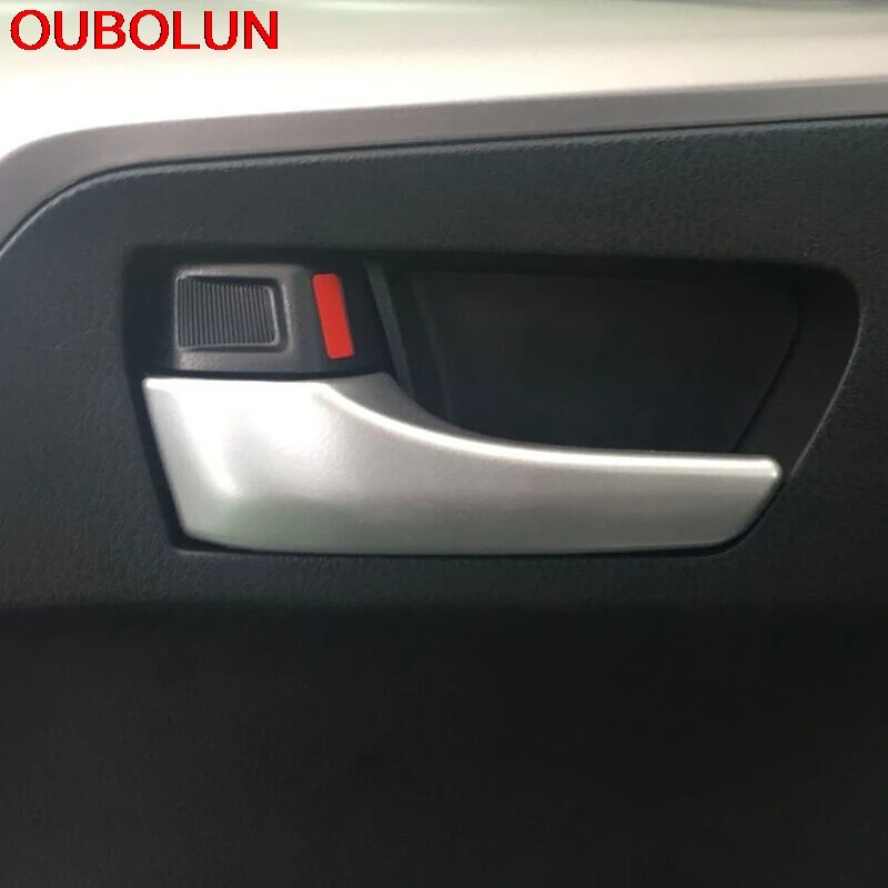 OUBOLUN 4 шт. для Toyota RAV4 RAV 2016 ABS матовая пластиковая Внутренняя деталь автомобильные