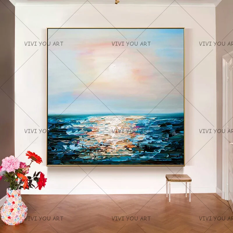 2019 New Handmade Knife Seascape Oil Painting On Canvas Modern Sunset Thickness Landscape Painting Living Room Wall Decor
2019 New Handmade Knife Seascape Oil Painting On Canvas Modern Sunset Thickness Landscape Painting Living Room Wall Decor