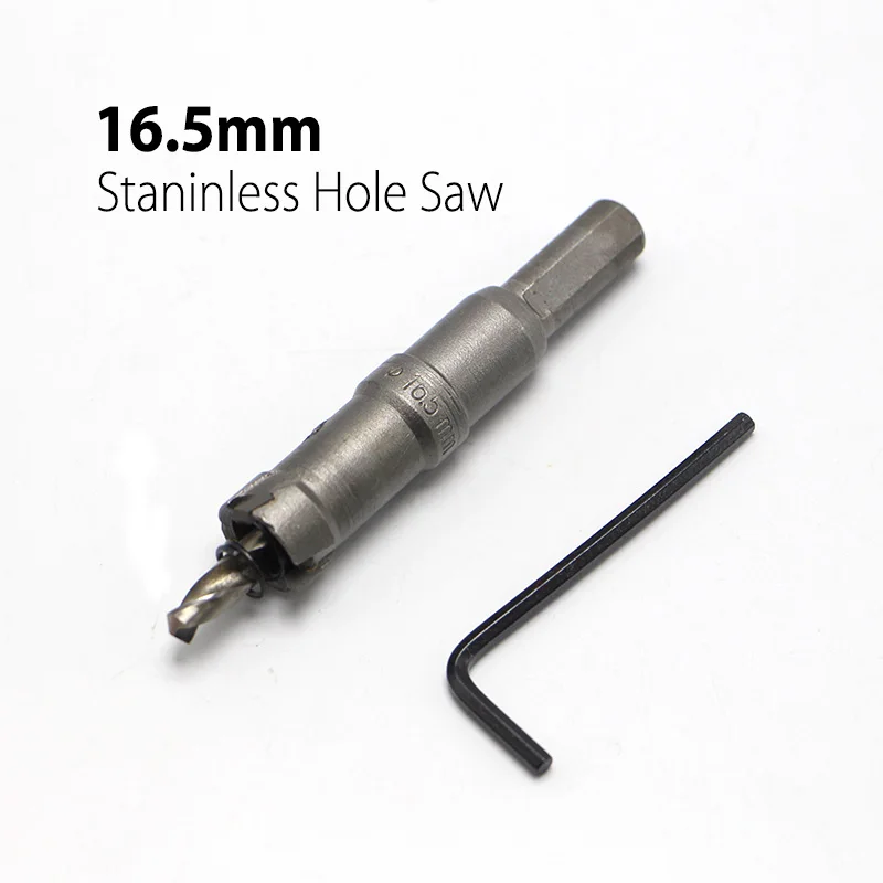 High Quality 16.5mm 0.65" Hard Alloy Metal Hole Saw Core Drill Bit Drill Bit for Metal Working Universal Type
High Quality 16.5mm 0.65" Hard Alloy Metal Hole Saw Core Drill Bit Drill Bit for Metal Working Universal Type