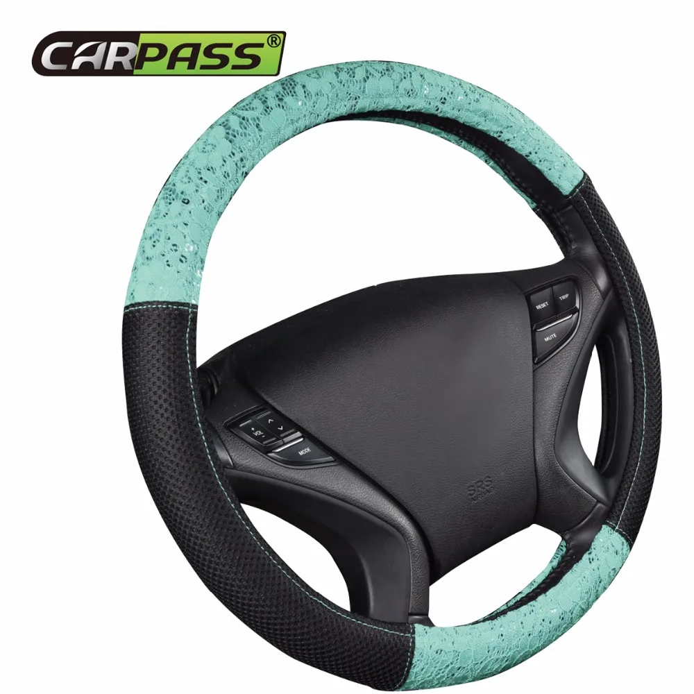 Car-pass Fashion Steering Wheel Cover Beautiful Lace Durable Car Interior Decorat Covers 15 inch Universal Fits Most Car Styling
Car-pass Fashion Steering Wheel Cover Beautiful Lace Durable Car Interior Decorat Covers 15 inch Universal Fits Most Car Styling