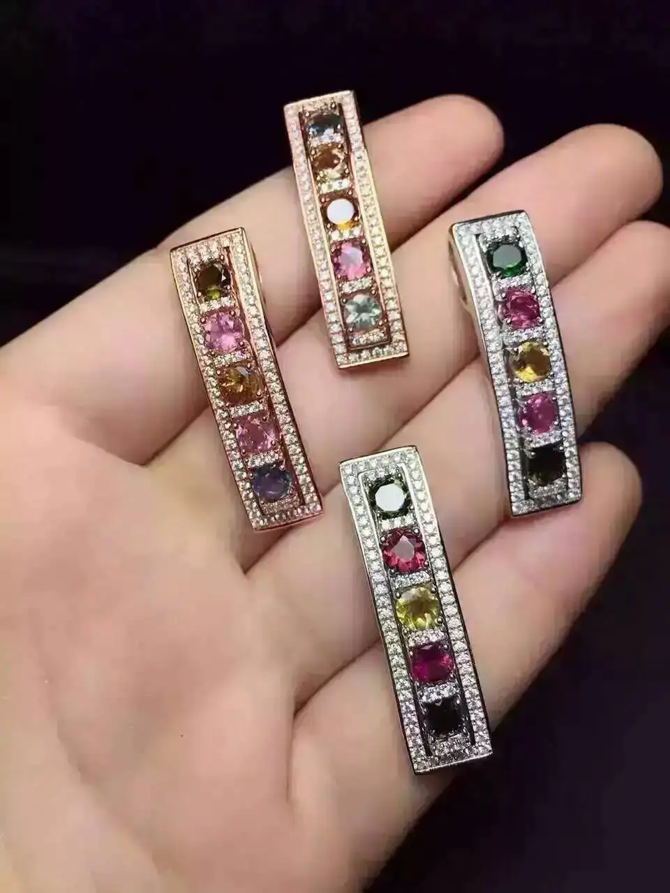 natural multicolor tourmaline pendant S925 silver Natural gemstone Pendant Necklace trendy Two wear array women girl jewelry
natural multicolor tourmaline pendant S925 silver Natural gemstone Pendant Necklace trendy Two wear array women girl jewelry