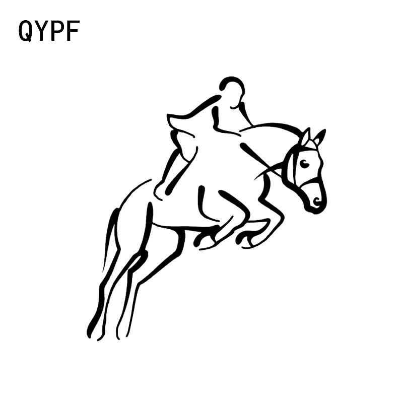 QYPF 12,6*13,9 см красивый спортивный декор для конного спорта стикер для автомобильного стайлинга аксессуары силуэт Графический фотоэлемент 
QYPF 12,6*13,9 см красивый спортивный декор для конного спорта стикер для автомобильного стайлинга аксессуары силуэт Графический фотоэлемент