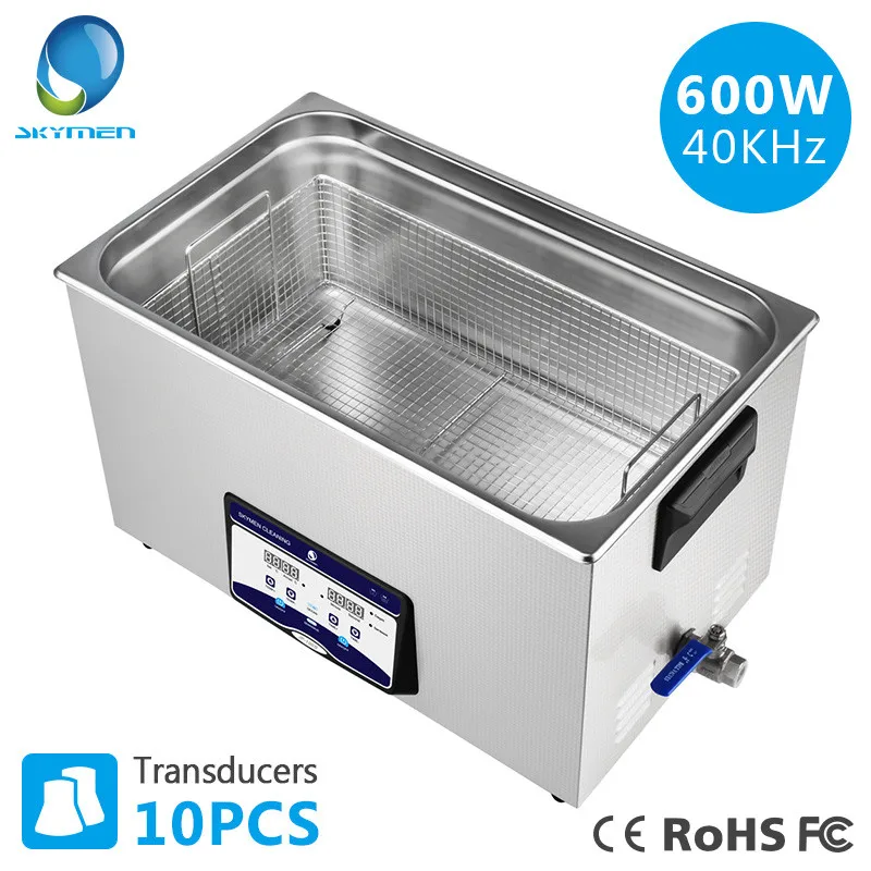 SKYMEN 30L Ultrasonic Cleaner Heater Timer Sonic Injector Industrial Metal Parts PCB Board Lab Medical Tools Sonic Washing Bath
SKYMEN 30L Ultrasonic Cleaner Heater Timer Sonic Injector Industrial Metal Parts PCB Board Lab Medical Tools Sonic Washing Bath