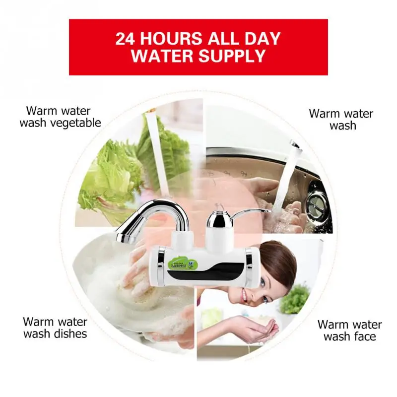 Electric Tankless Tap Instant Water Heater Heating Faucet with LED Temperature Display For Bathroom Kitchen Faucet
Electric Tankless Tap Instant Water Heater Heating Faucet with LED Temperature Display For Bathroom Kitchen Faucet