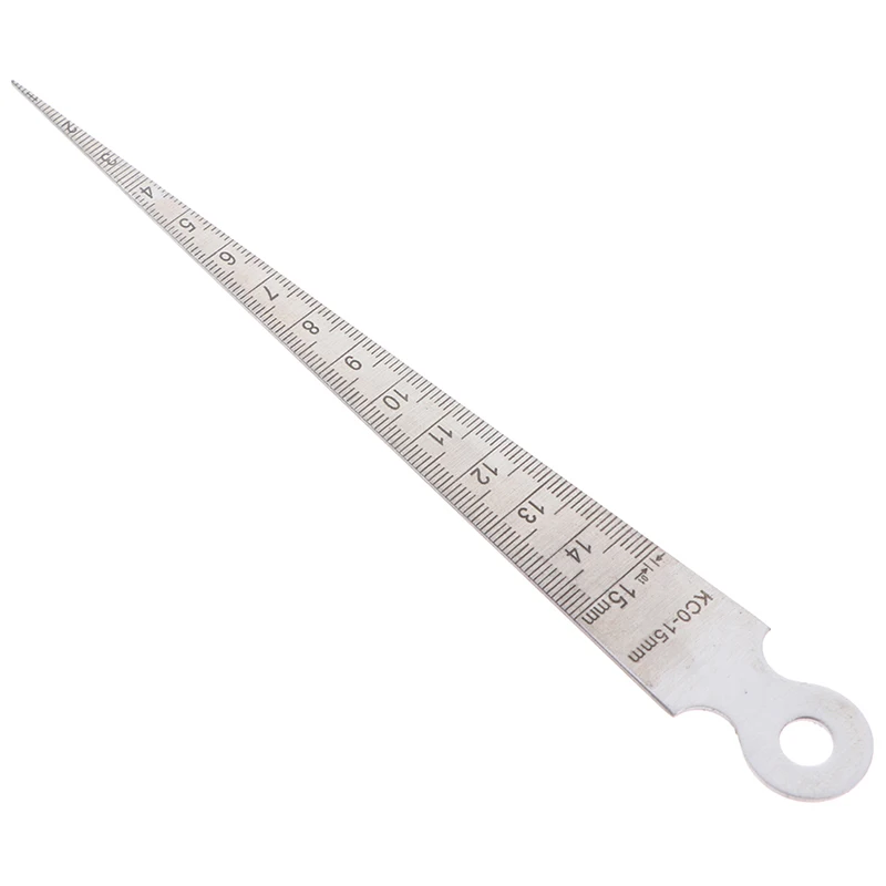 1PC Double Side Wedge Feeler Taper Stainless Steel Gauge Feeler Gap Hole Measuring Tool Hole Gap Taper Aperture Scale 1-15mm
1PC Double Side Wedge Feeler Taper Stainless Steel Gauge Feeler Gap Hole Measuring Tool Hole Gap Taper Aperture Scale 1-15mm