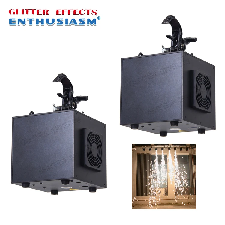 2pcs/lot Professional dmx and remote control stage waterfall cold spark fountain titanium metal powder fire wedding machine
2pcs/lot Professional dmx and remote control stage waterfall cold spark fountain titanium metal powder fire wedding machine