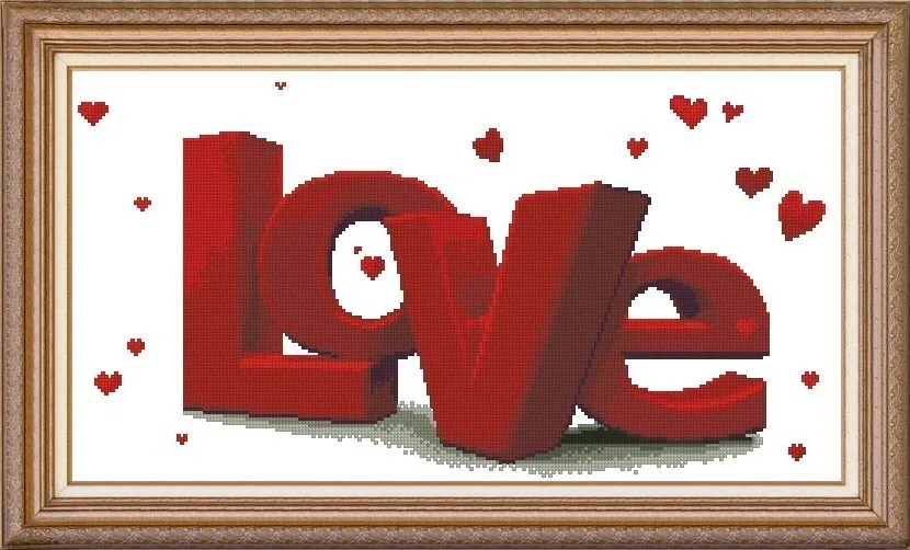 Needlework 14CT 16CT 18CT Cross Stitch, DIY Count Cross Stitch, Embroidery Set, LOVE
Needlework 14CT 16CT 18CT Cross Stitch, DIY Count Cross Stitch, Embroidery Set, LOVE