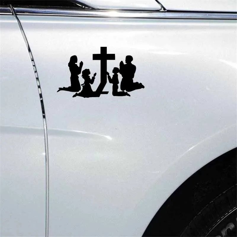 YJZT 17.8CM*10.2CM Praying For The Cross Of Jesus Vinyl Car Motorcycle Stickers Decal Black/Silver C13-000305
YJZT 17.8CM*10.2CM Praying For The Cross Of Jesus Vinyl Car Motorcycle Stickers Decal Black/Silver C13-000305