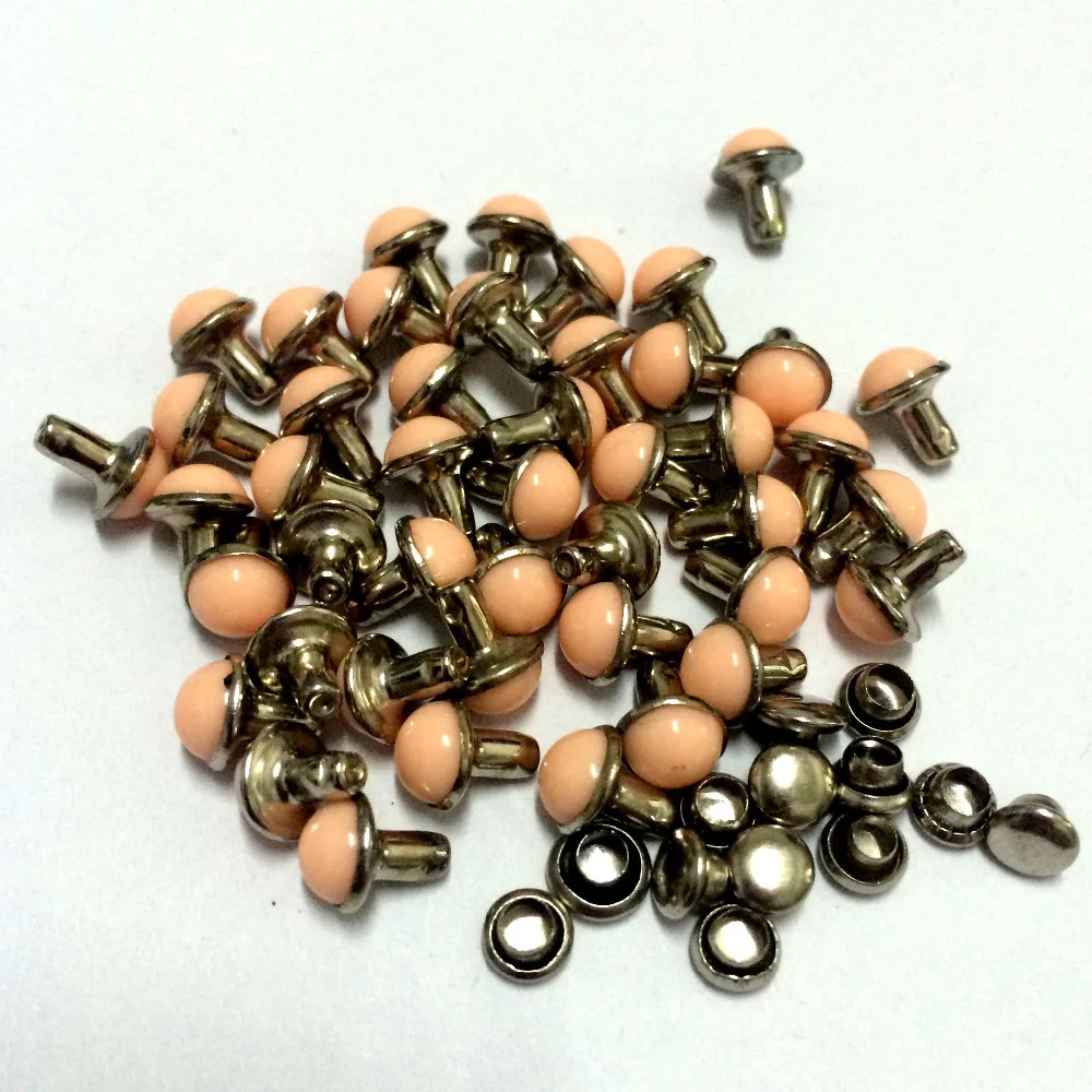 100pcs 6.5MM Round Peach Acrylic Bag Belts Rivets Punk Rock Spike Rivets With Silver Color Base DIY Making Shipping Free
100pcs 6.5MM Round Peach Acrylic Bag Belts Rivets Punk Rock Spike Rivets With Silver Color Base DIY Making Shipping Free
