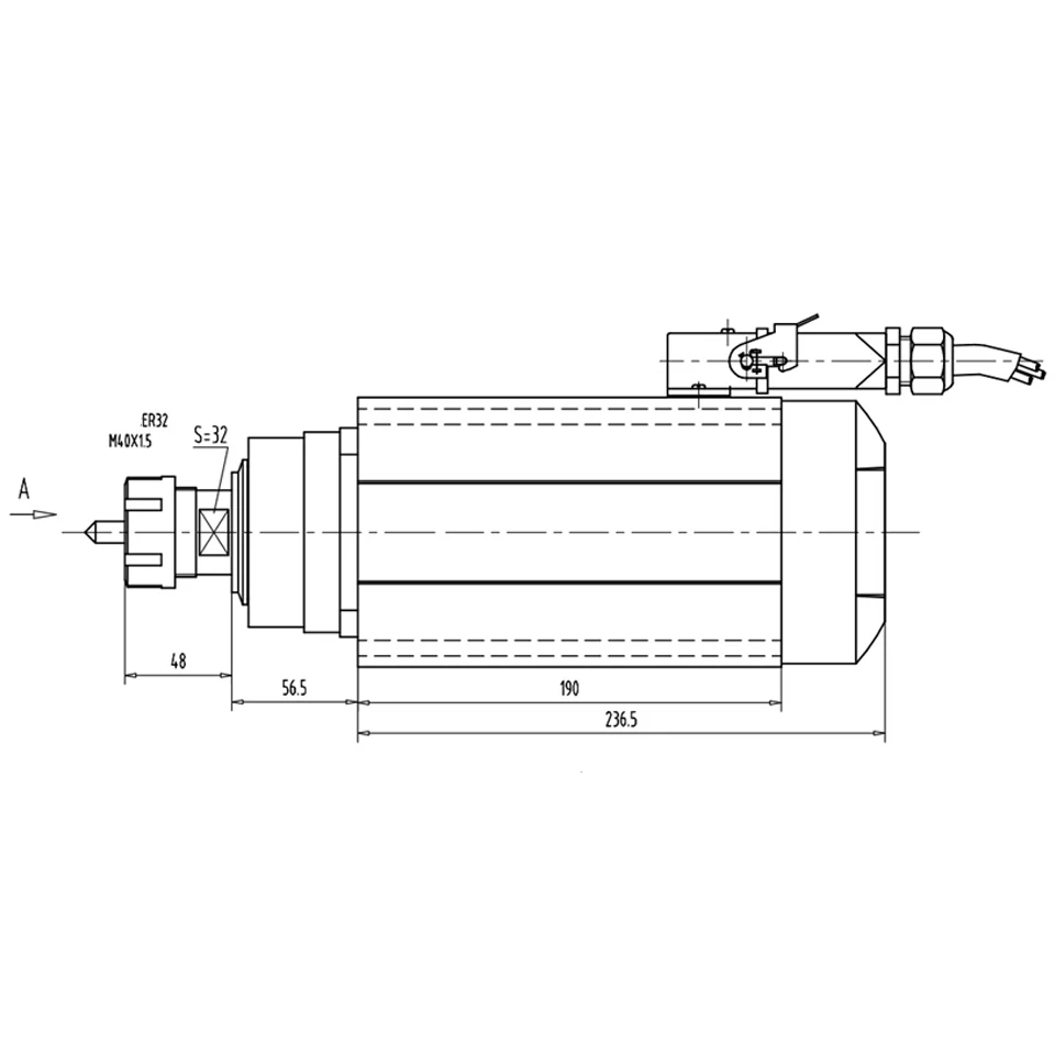 CNC 220V/380V 4.5KW Square Air Cooling Spindle ER32 18000RPM Air-cooled Milling Spindle for Engraving Machine.
CNC 220V/380V 4.5KW Square Air Cooling Spindle ER32 18000RPM Air-cooled Milling Spindle for Engraving Machine.