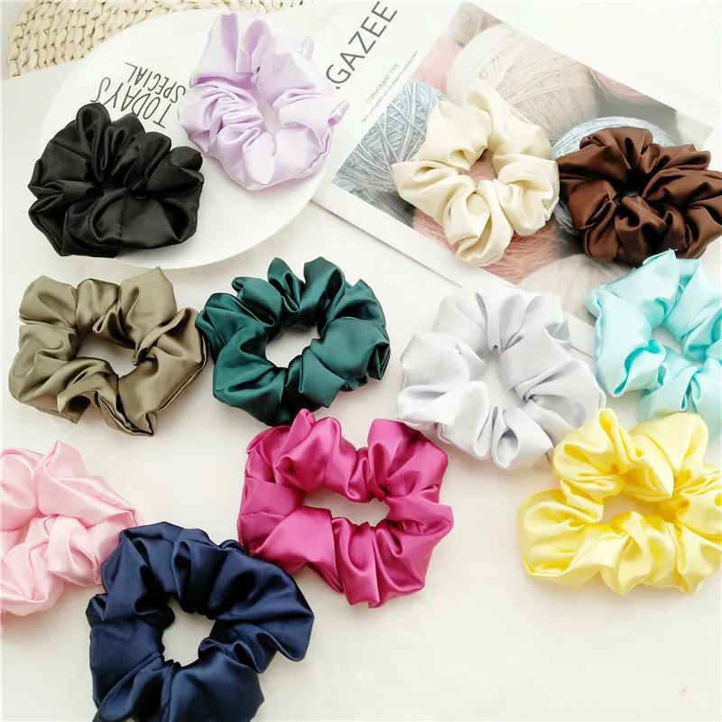 Fashion Women Faux Silk Solid Scrunchies Lady Simple Elastic Headbands Satin Hairbands Girls Hair Tie Hair Rope Hair Accessories
Fashion Women Faux Silk Solid Scrunchies Lady Simple Elastic Headbands Satin Hairbands Girls Hair Tie Hair Rope Hair Accessories