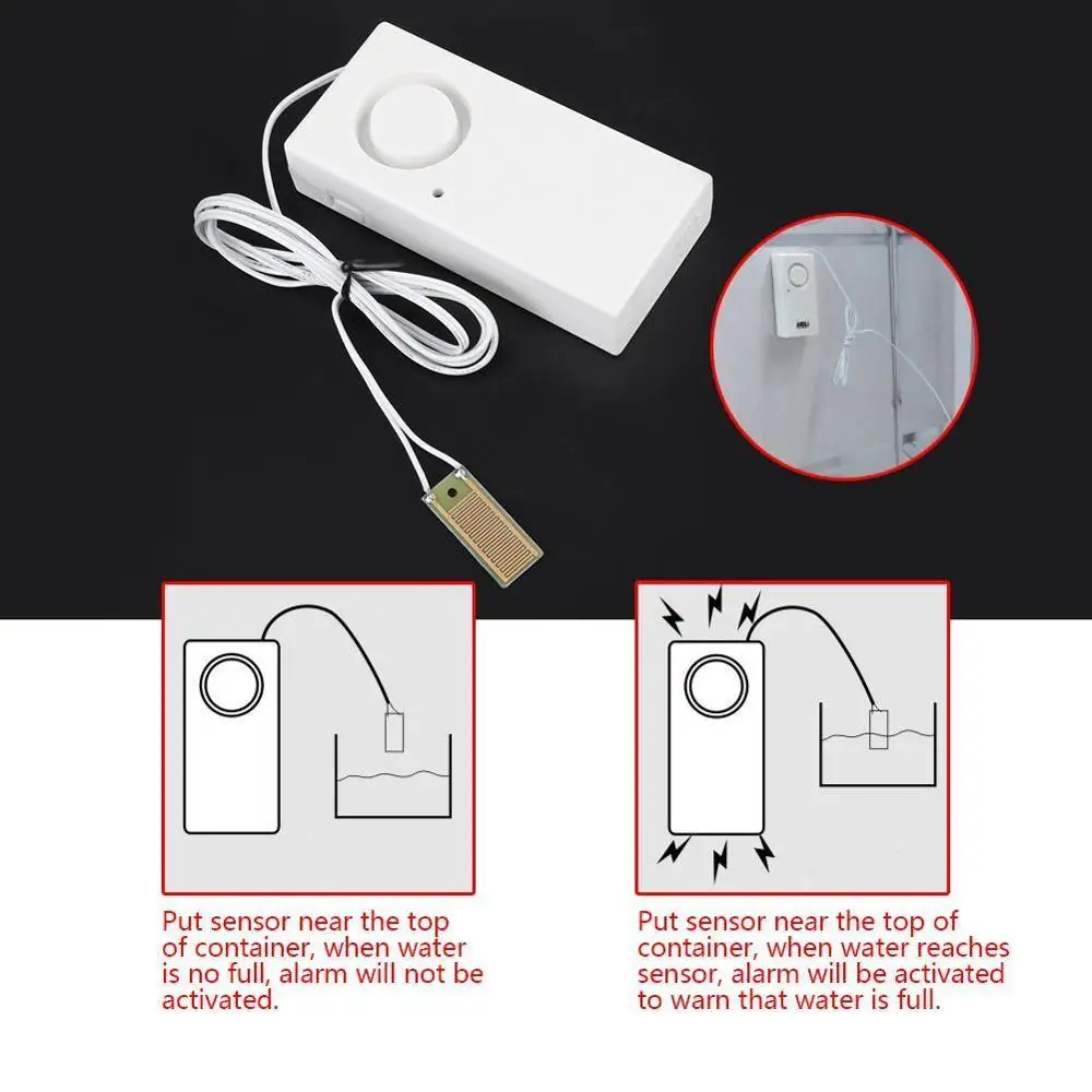 Water Leakage Alarm Detector Flood Level Overflow Detector Sensor Alerter Home Security Alarm System
Water Leakage Alarm Detector Flood Level Overflow Detector Sensor Alerter Home Security Alarm System