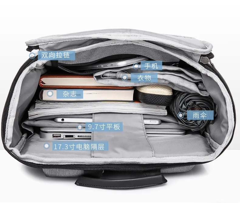 17008 New Men's fashion shoulder Bag multi-functional Casual Computer Bag with usb interface Man Backpack
17008 New Men's fashion shoulder Bag multi-functional Casual Computer Bag with usb interface Man Backpack