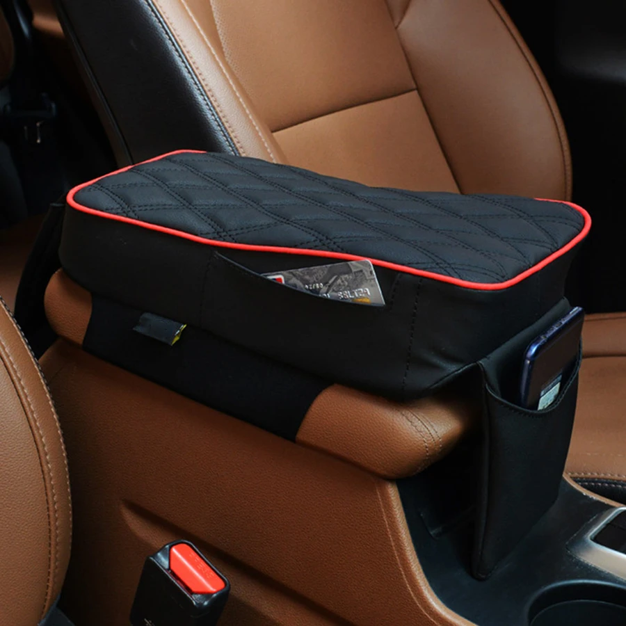 Universal Car Armrest Box Mats PU Leather Armrest Pad Set Black with Red Edge Automotive Interior Accessories
Universal Car Armrest Box Mats PU Leather Armrest Pad Set Black with Red Edge Automotive Interior Accessories