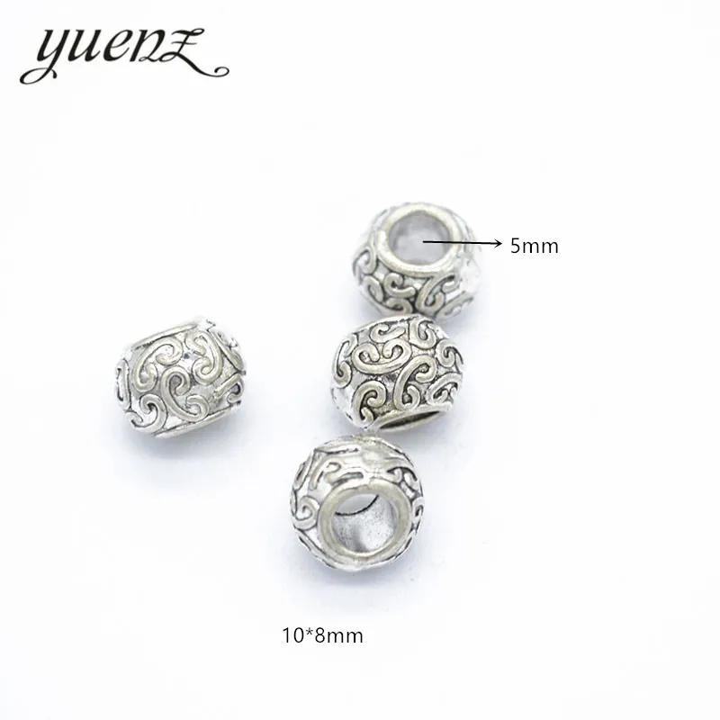 YuenZ 10pcs Antique Silver Color big hole Beads Spacers Beads Fit European Charm Jewelry Accessories DIY Findings R85
YuenZ 10pcs Antique Silver Color big hole Beads Spacers Beads Fit European Charm Jewelry Accessories DIY Findings R85