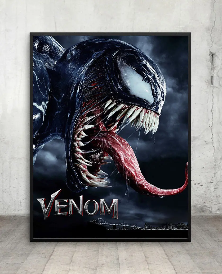 Постер из фильма Venom настенное искусство макси принт Том Харди новые фильмы кино |