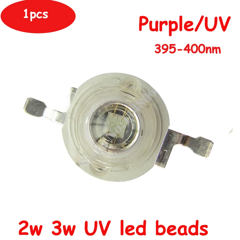 

10pcs EPILEDS 45mil 2W 3W 3.4V 600~700mA UV Ultraviolet 395nm 400nm Chip LED Diodes Bulb Part Light